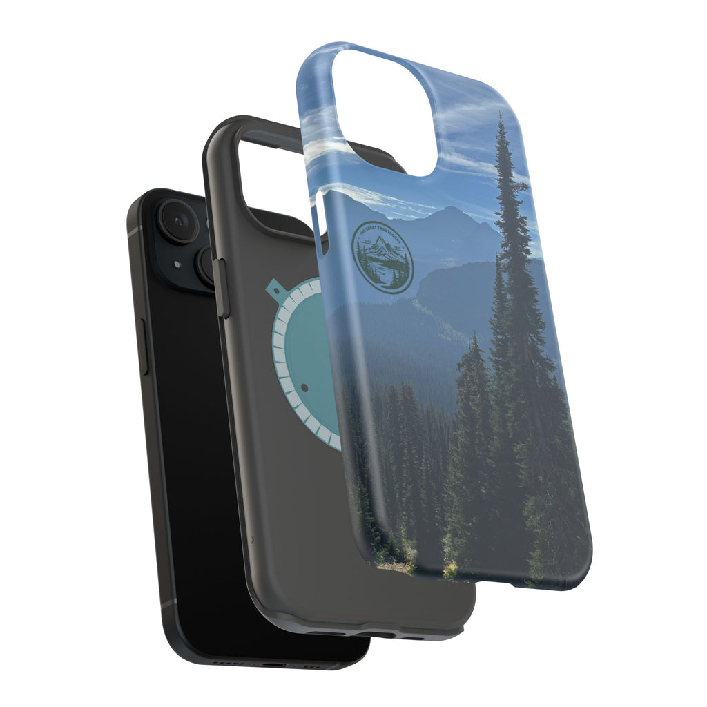 MagSafe Durable Shockproof iPhone Case --- Glacier Mountain Pine