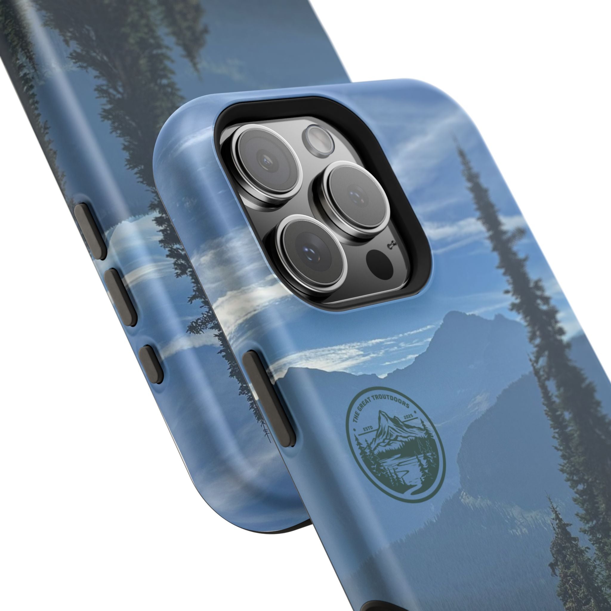 MagSafe Durable Shockproof iPhone Case --- Glacier Mountain Pine