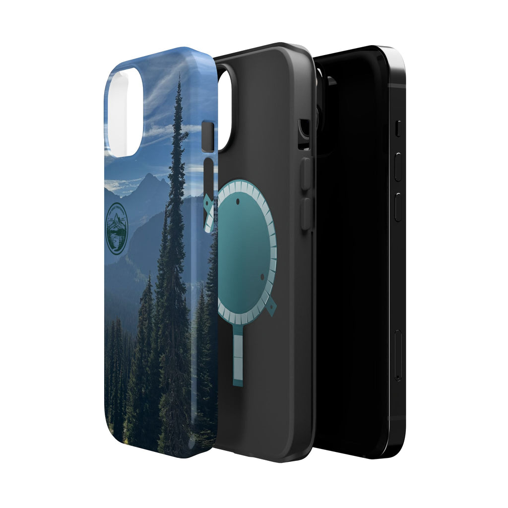 MagSafe Durable Shockproof iPhone Case --- Glacier Mountain Pine
