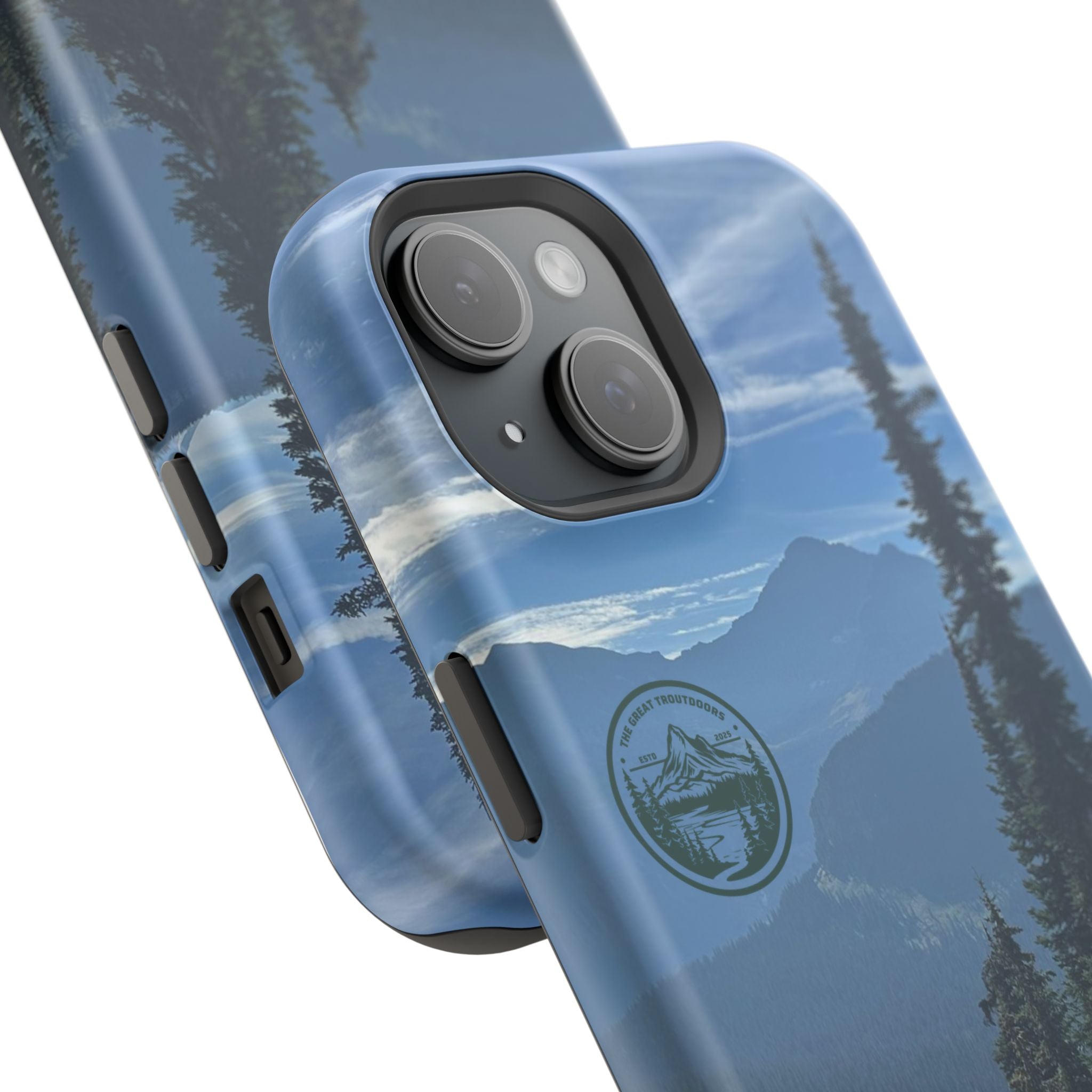 MagSafe Durable Shockproof iPhone Case --- Glacier Mountain Pine