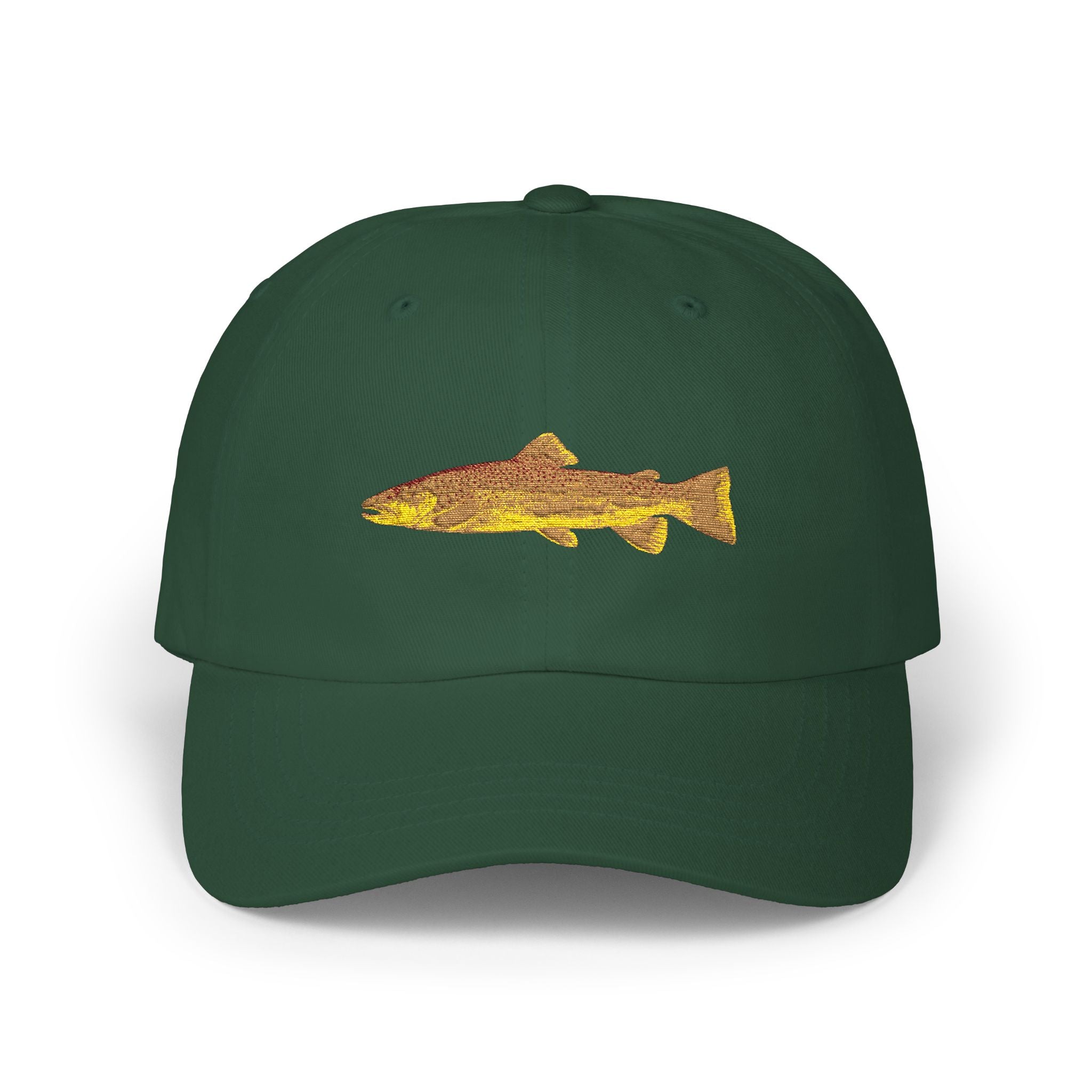 Embroidered TGT Fishing Hat - Brown Trout Edition