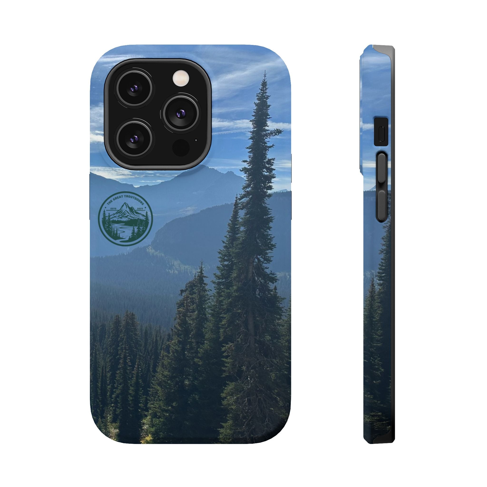 MagSafe Durable Shockproof iPhone Case --- Glacier Mountain Pine