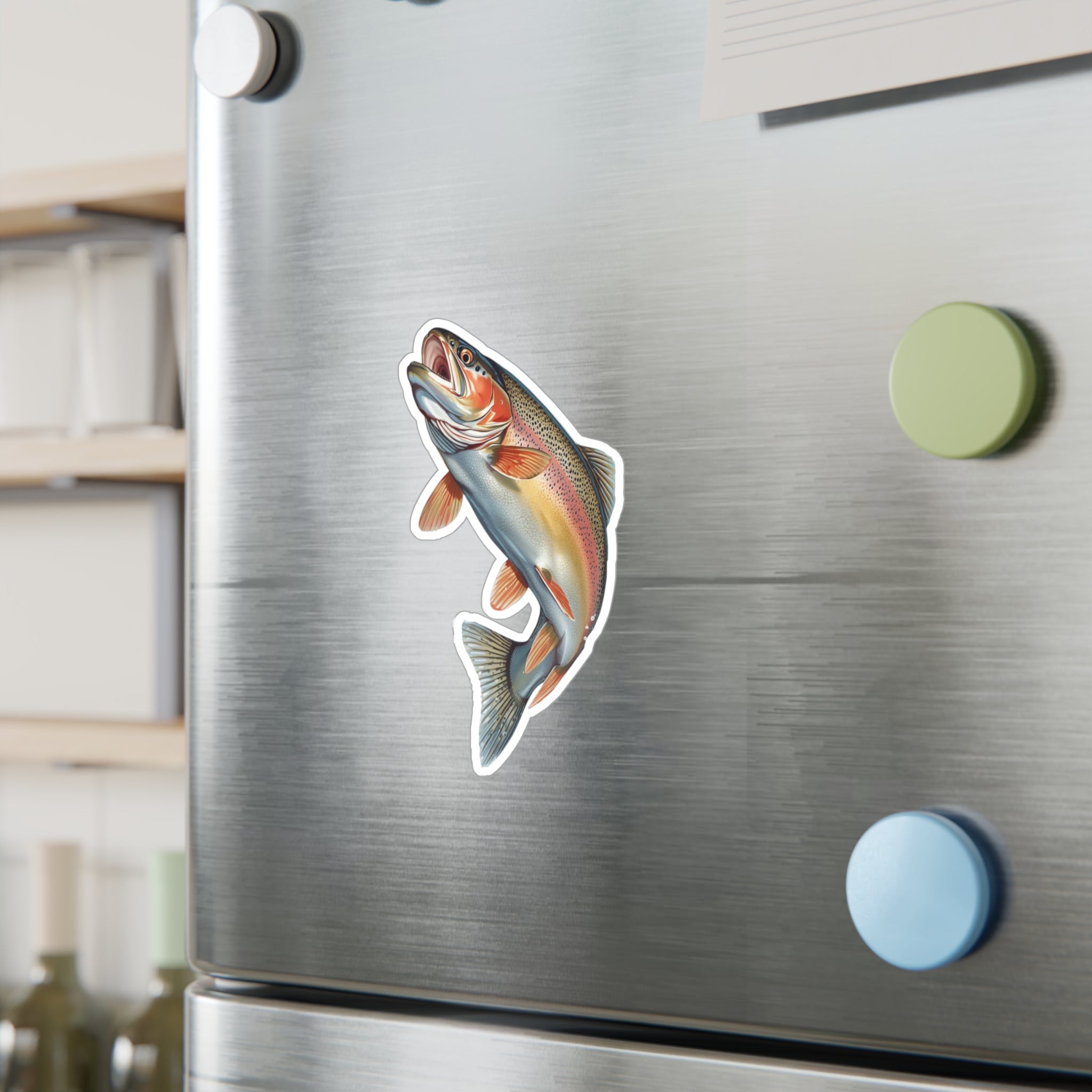 Rising Rainbow Trout Vinyl Decal
