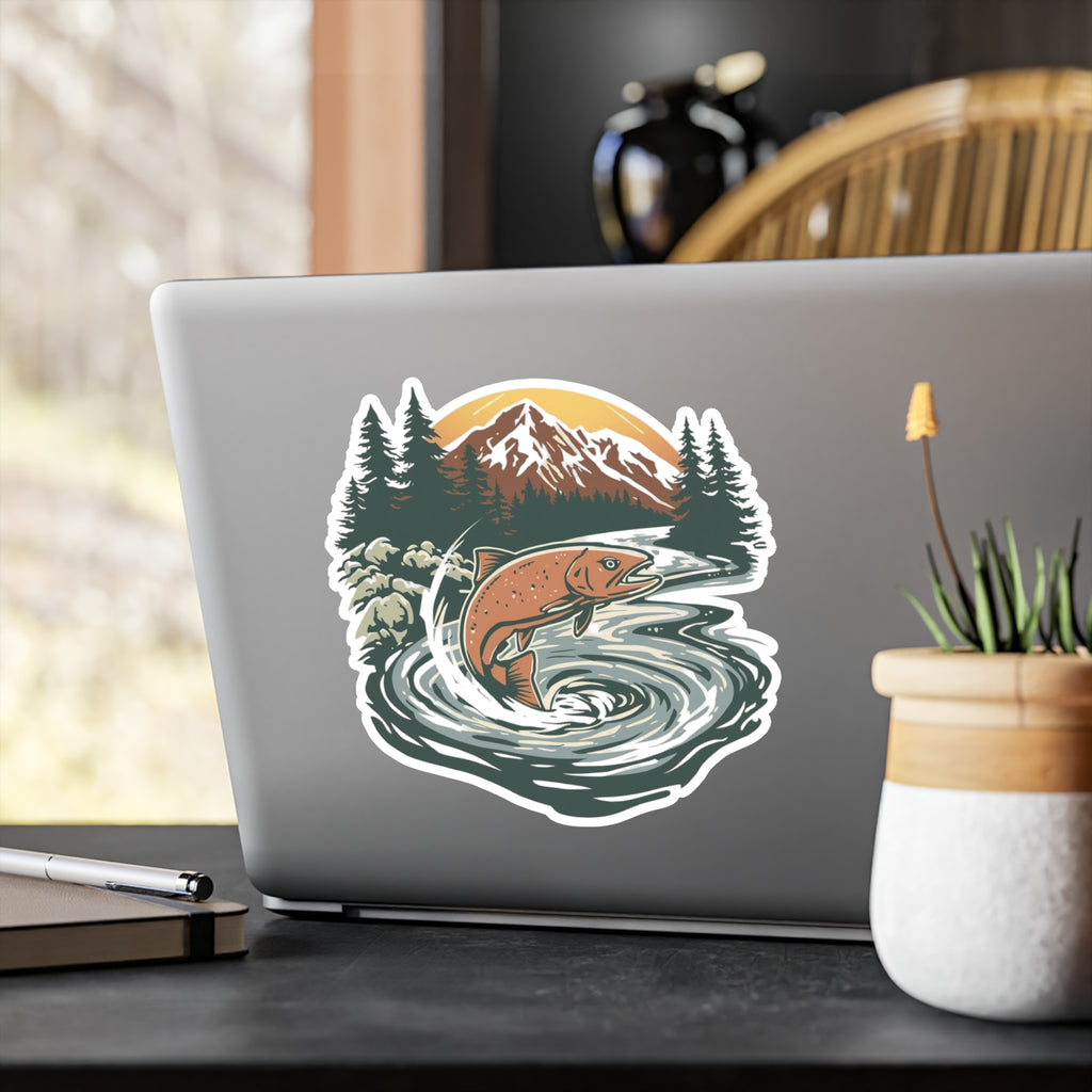 Mountain Rise Trout Vinyl Decal