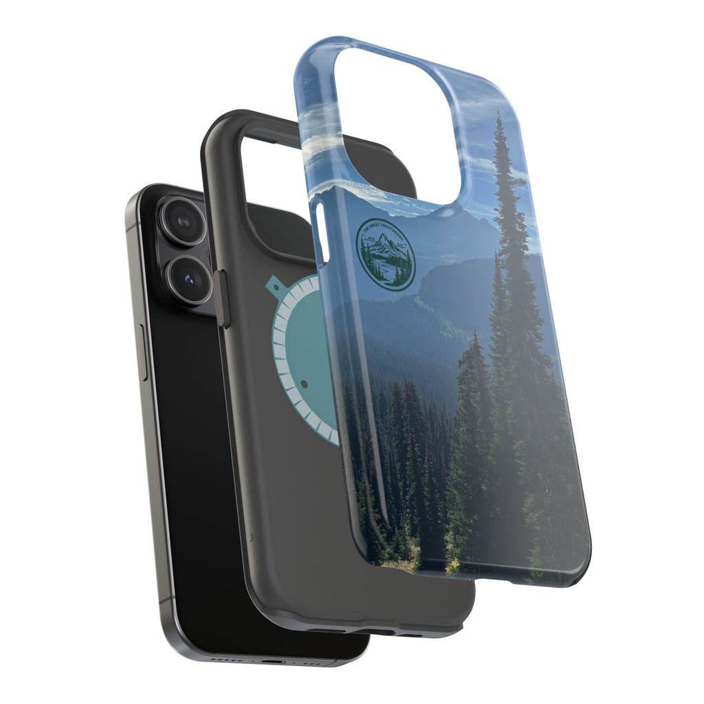MagSafe Durable Shockproof iPhone Case --- Glacier Mountain Pine