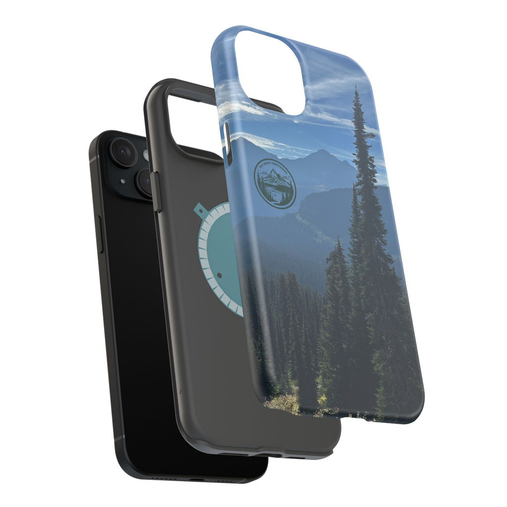 MagSafe Durable Shockproof iPhone Case --- Glacier Mountain Pine