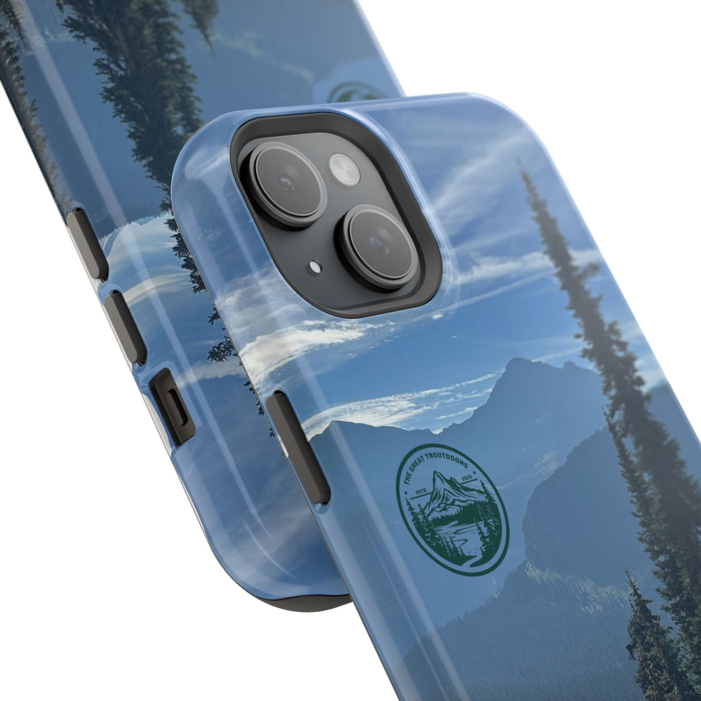MagSafe Durable Shockproof iPhone Case --- Glacier Mountain Pine