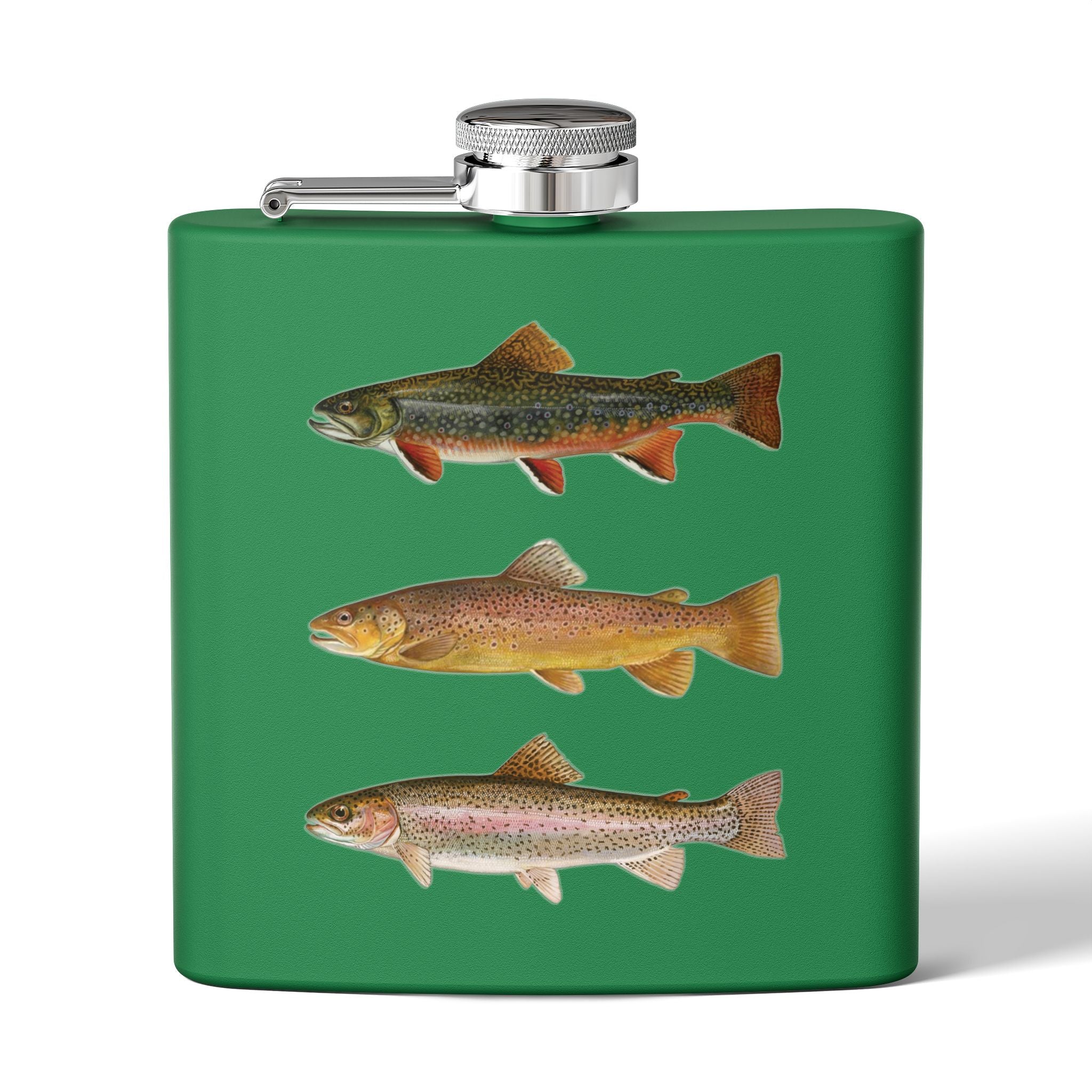 TGT Trout Species Stainless Steel Flask