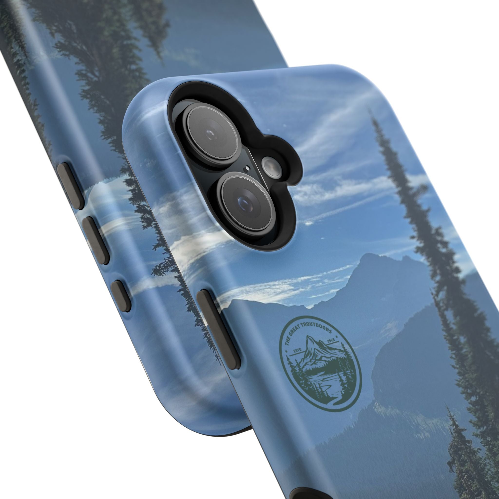 MagSafe Durable Shockproof iPhone Case --- Glacier Mountain Pine
