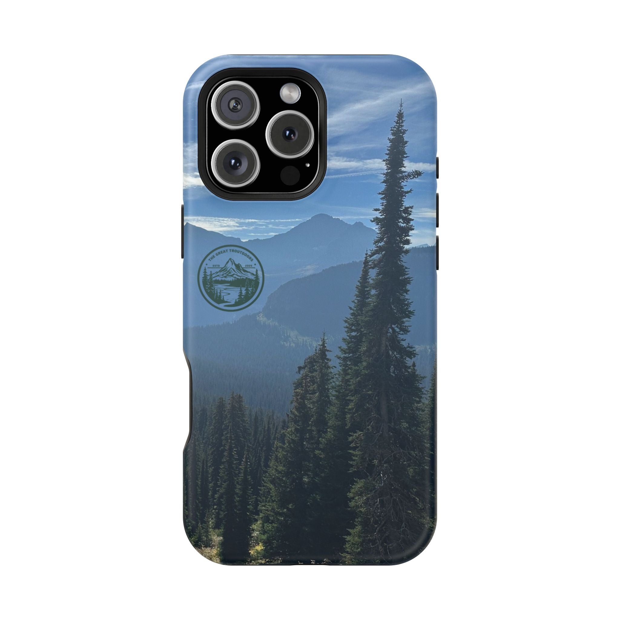 MagSafe Durable Shockproof iPhone Case --- Glacier Mountain Pine