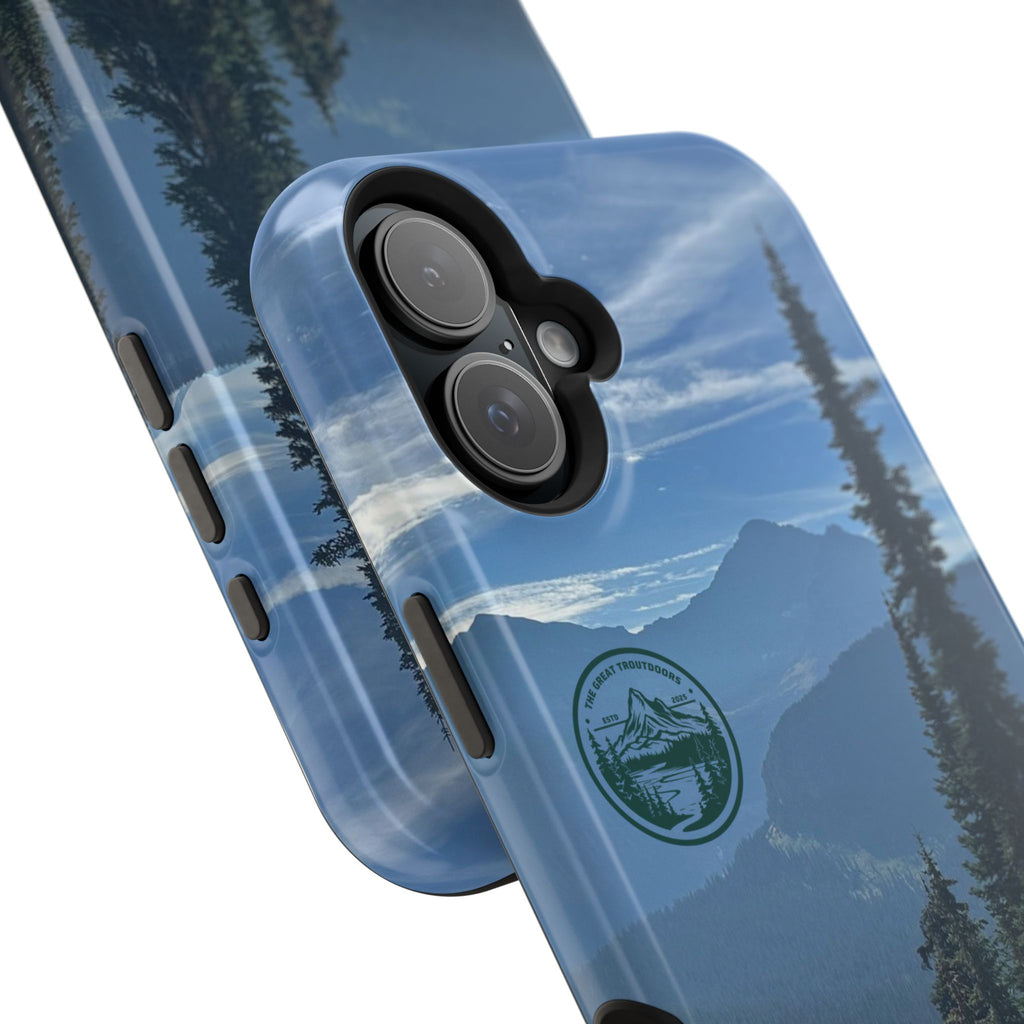 MagSafe Durable Shockproof iPhone Case --- Glacier Mountain Pine