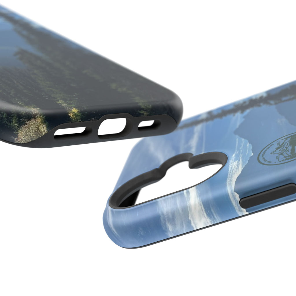 MagSafe Durable Shockproof iPhone Case --- Glacier Mountain Pine
