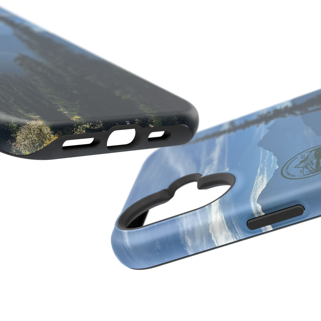 MagSafe Durable Shockproof iPhone Case --- Glacier Mountain Pine