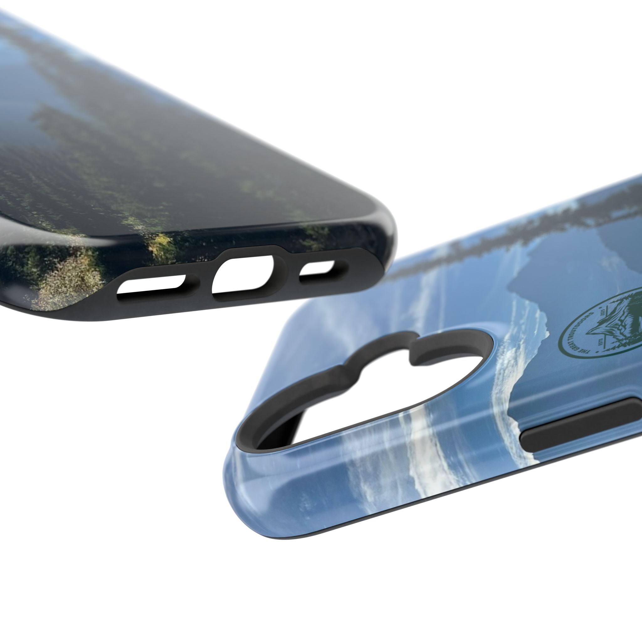 MagSafe Durable Shockproof iPhone Case --- Glacier Mountain Pine