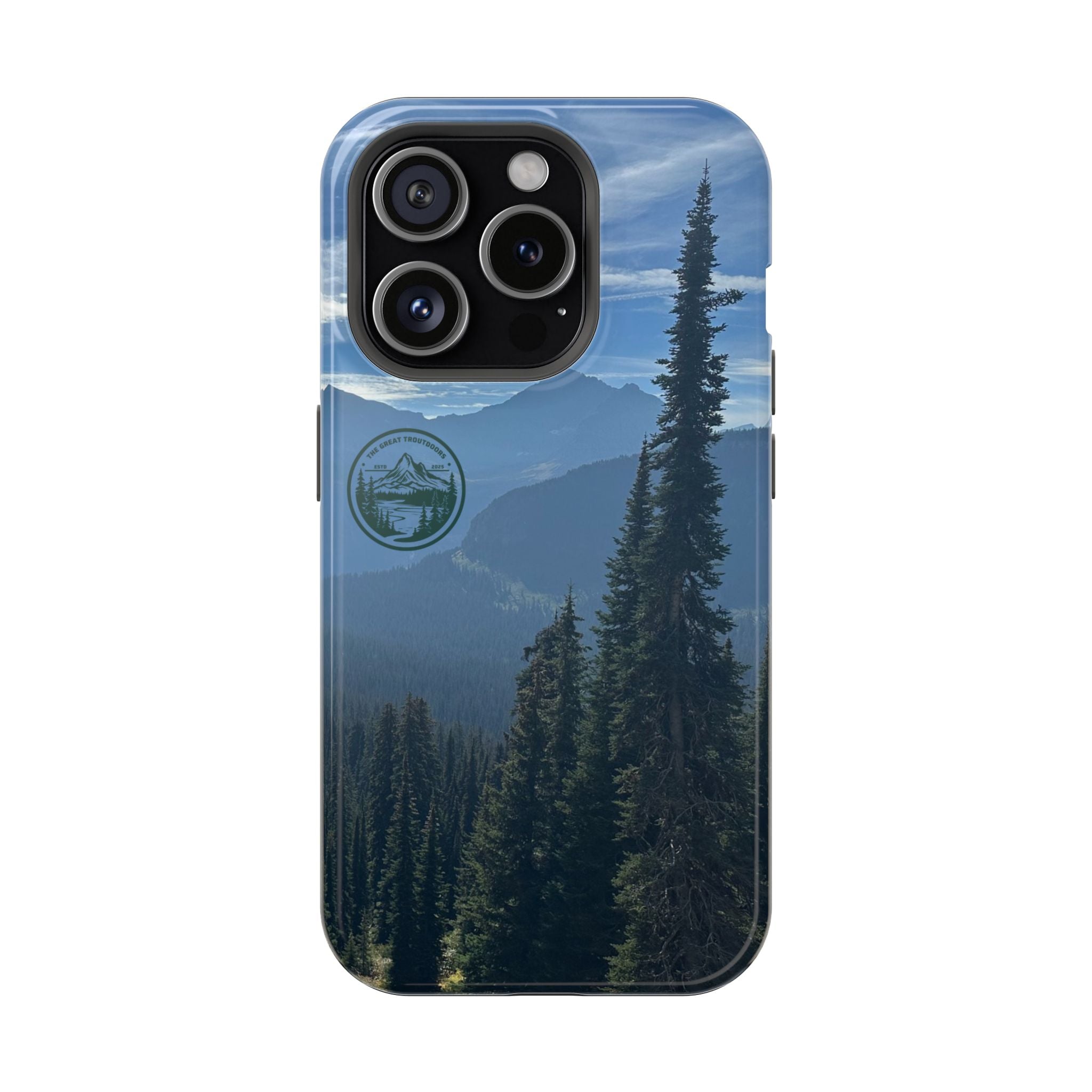 MagSafe Durable Shockproof iPhone Case --- Glacier Mountain Pine