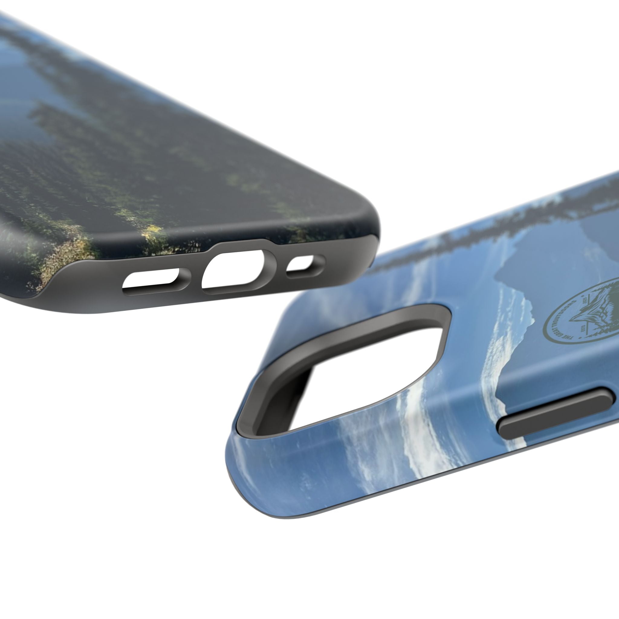 MagSafe Durable Shockproof iPhone Case --- Glacier Mountain Pine