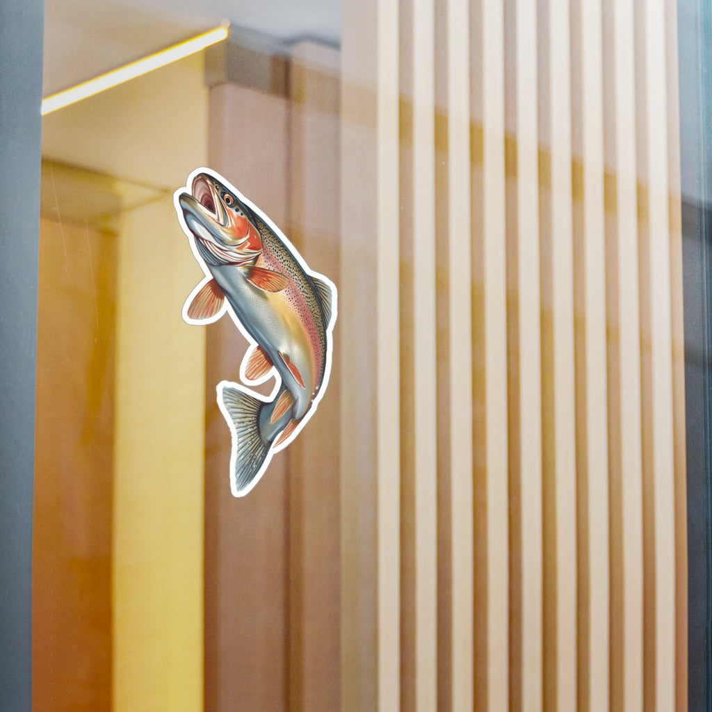 Rising Rainbow Trout Vinyl Decal