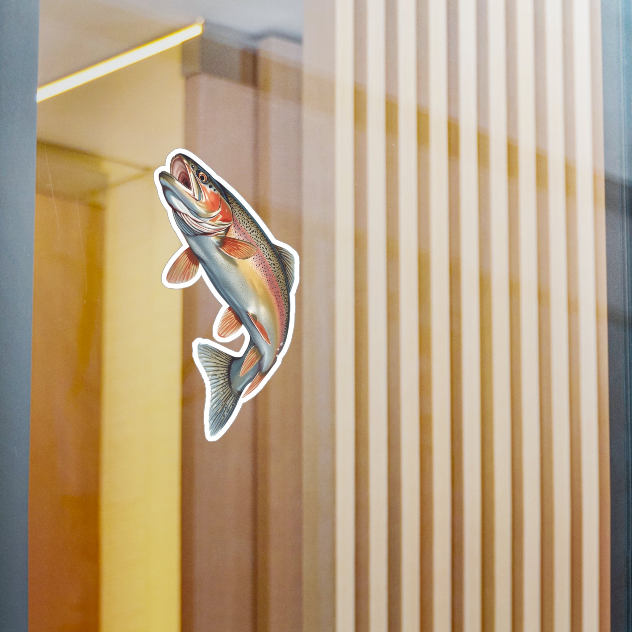 Rising Rainbow Trout Vinyl Decal