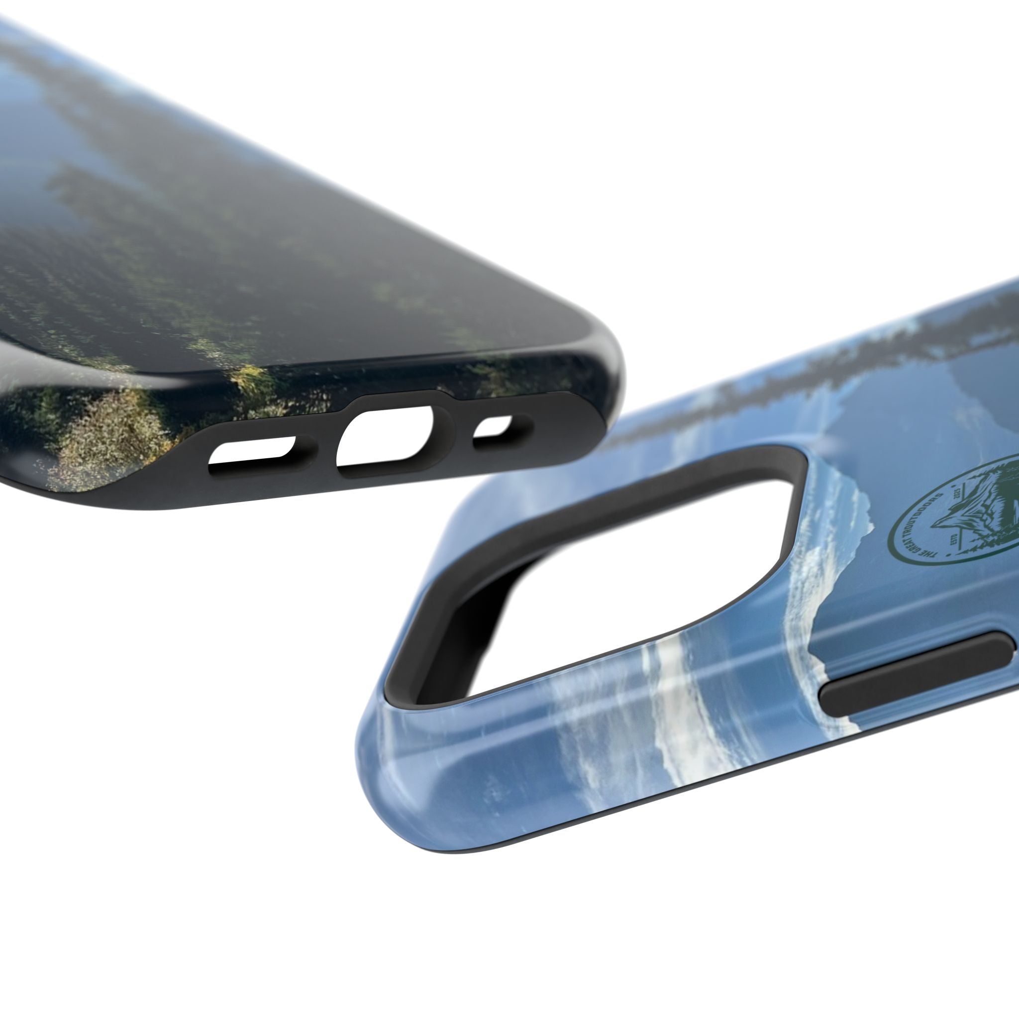 MagSafe Durable Shockproof iPhone Case --- Glacier Mountain Pine