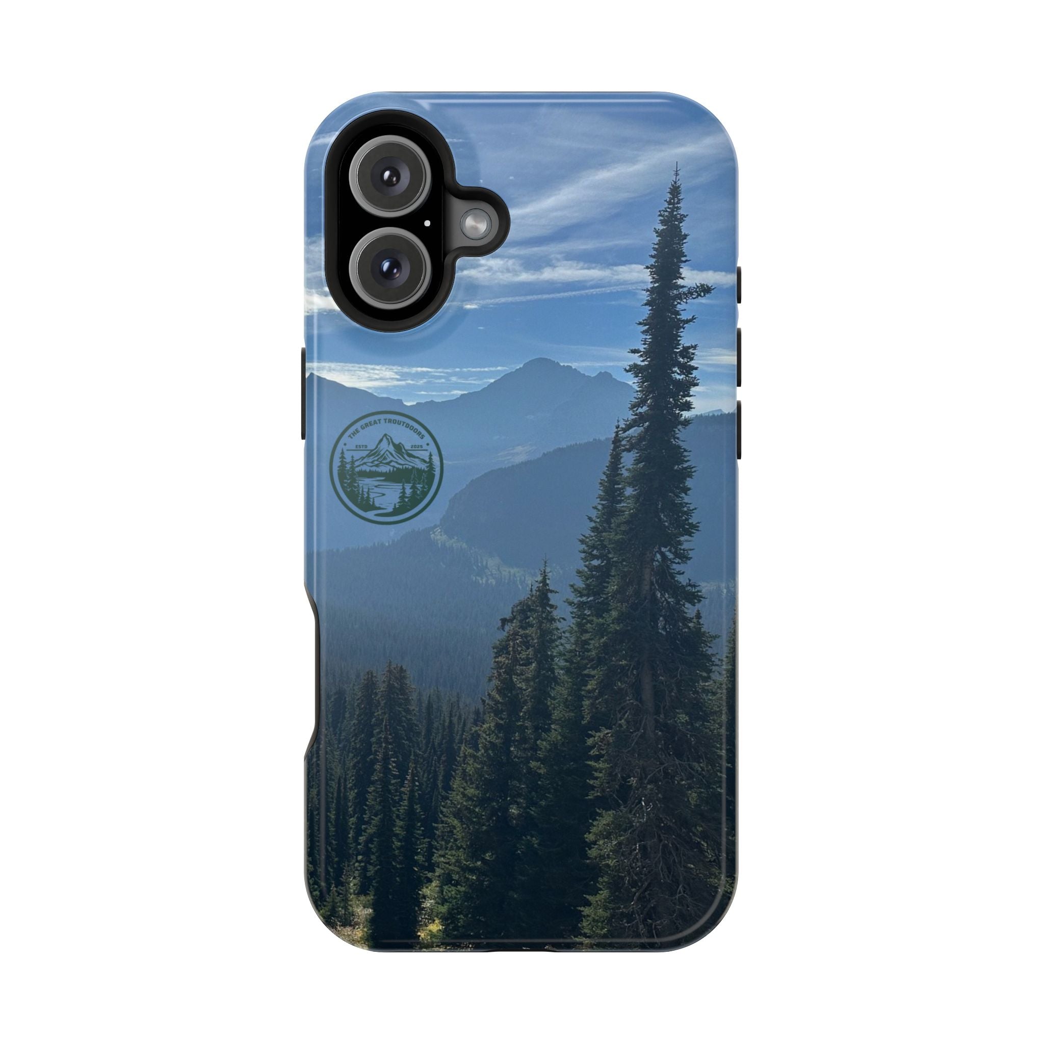 MagSafe Durable Shockproof iPhone Case --- Glacier Mountain Pine