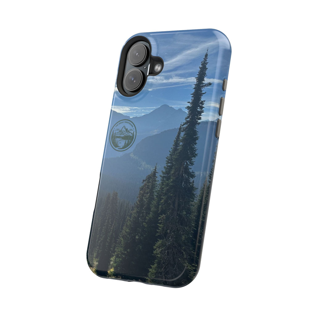 MagSafe Durable Shockproof iPhone Case --- Glacier Mountain Pine
