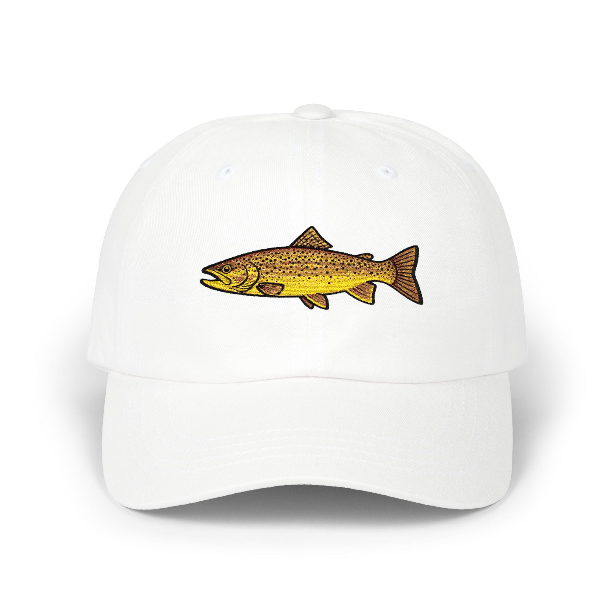 Embroidered TGT Fishing Hat - Brown Trout Edition