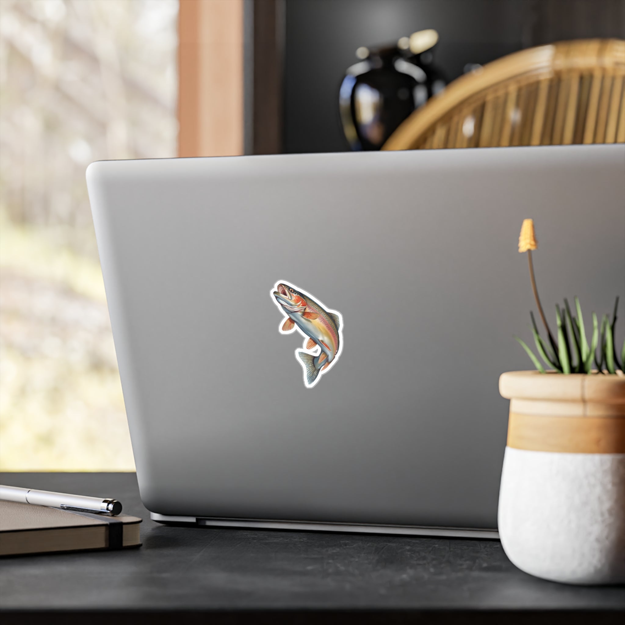 Rising Rainbow Trout Vinyl Decal