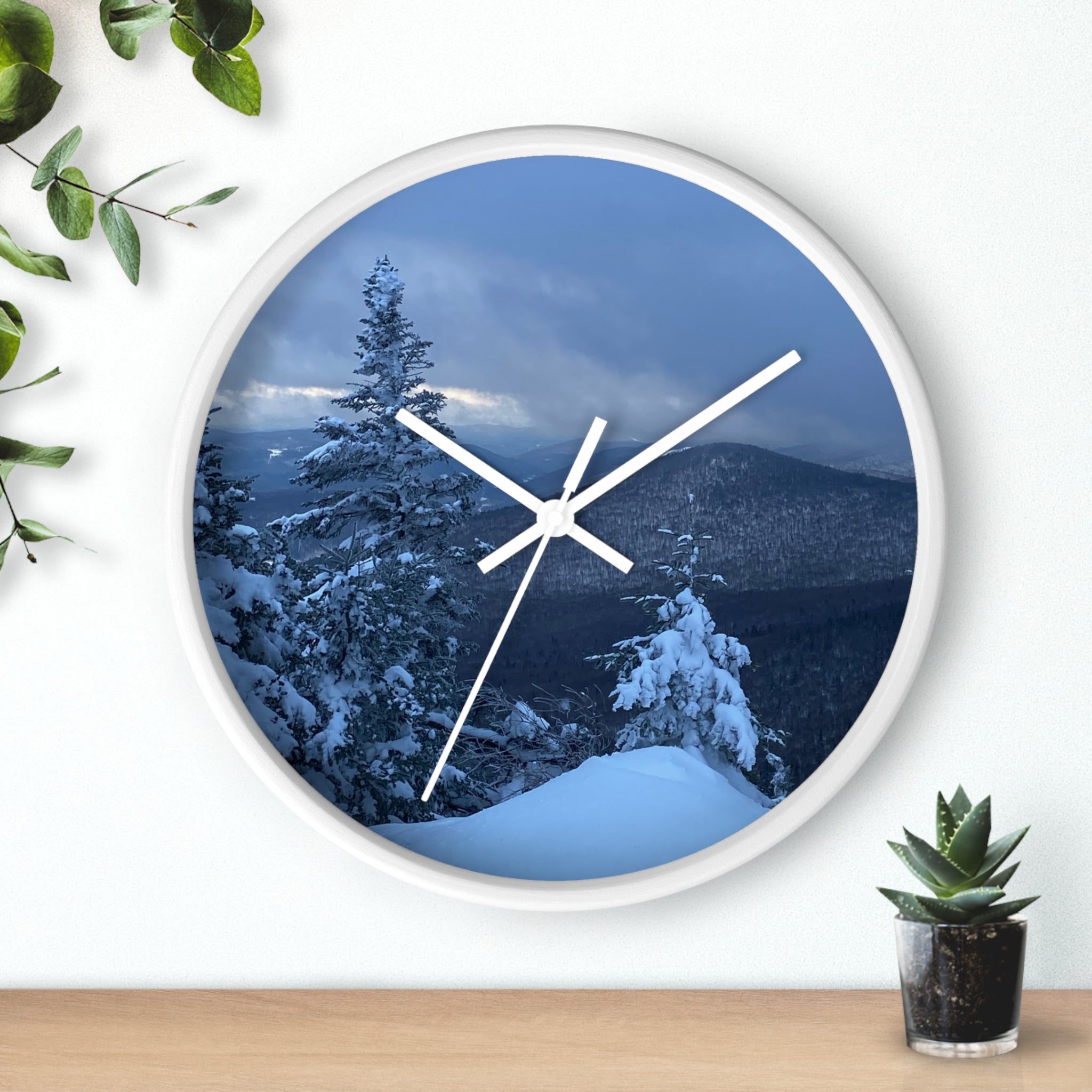 Bison Wall Clock - Winter Forest Wall Clock - Railroad Sunset Wall Clock --- Rustic Wildlife Décor for Cabin, Lodge & Nature Lovers
