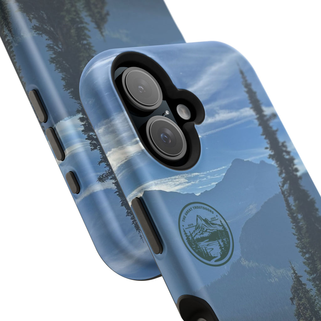 MagSafe Durable Shockproof iPhone Case --- Glacier Mountain Pine