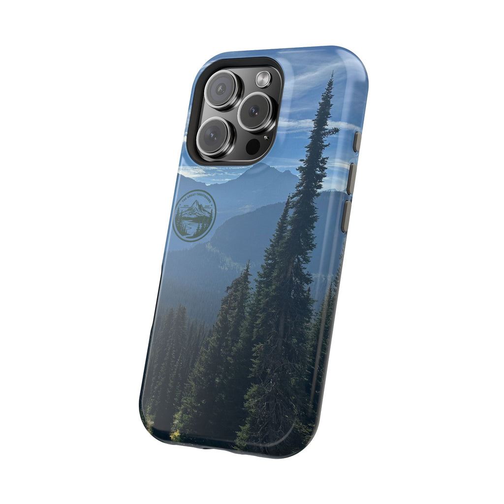 MagSafe Durable Shockproof iPhone Case --- Glacier Mountain Pine