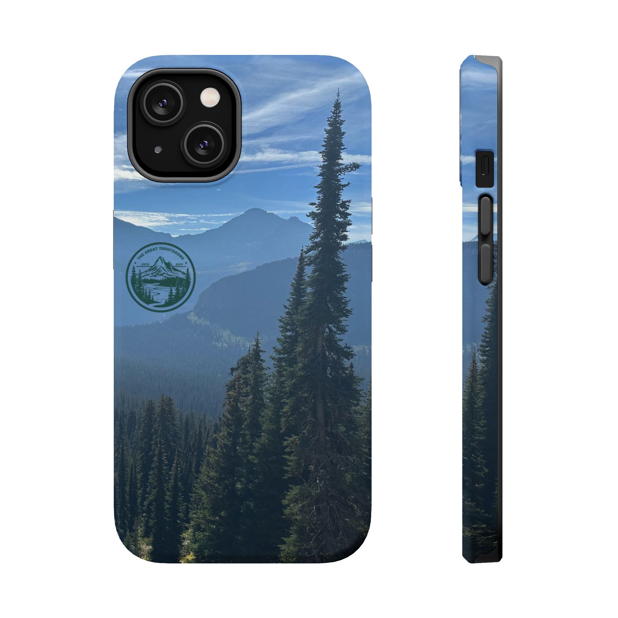 MagSafe Durable Shockproof iPhone Case --- Glacier Mountain Pine