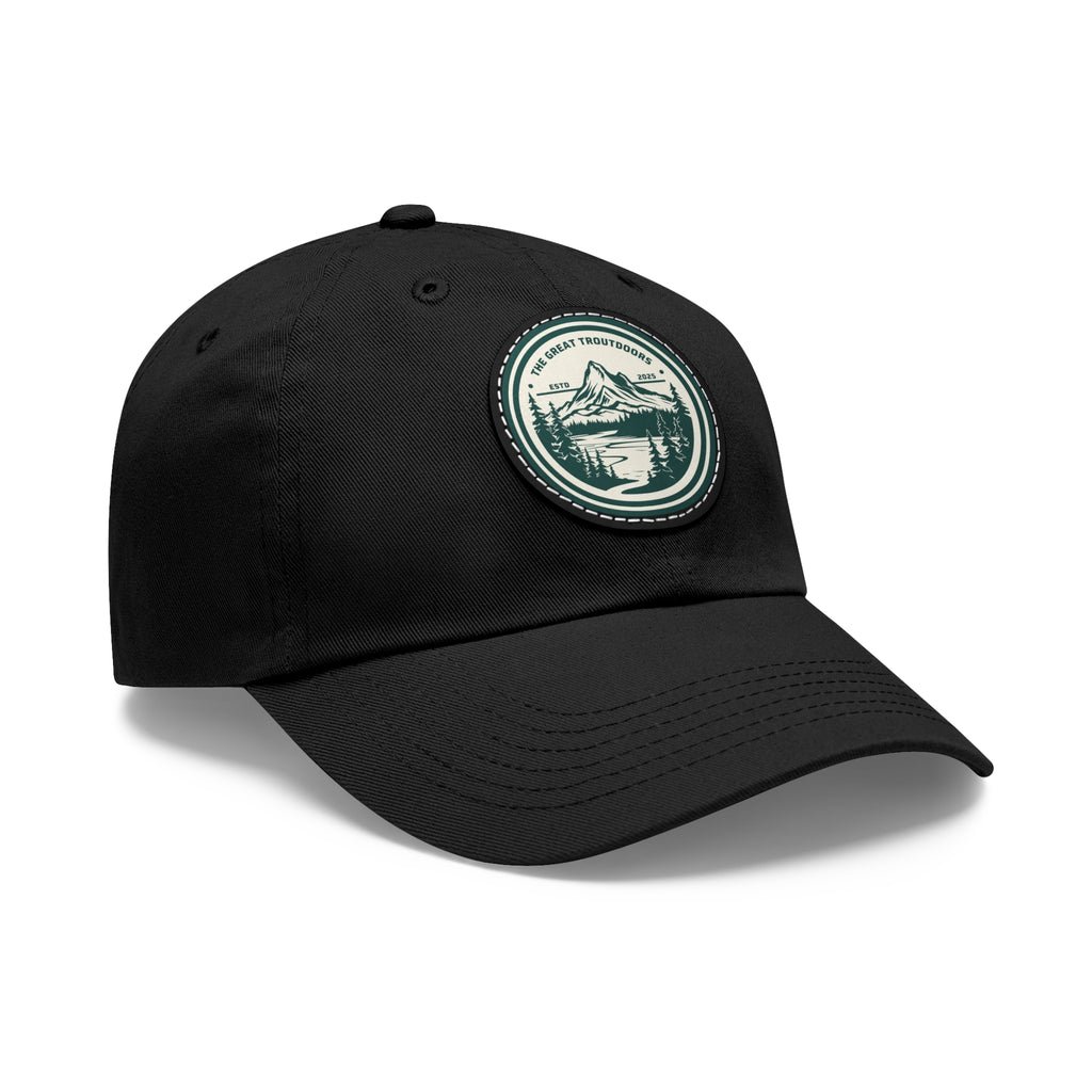 TGT Vintage Round Leather Patch Hat
