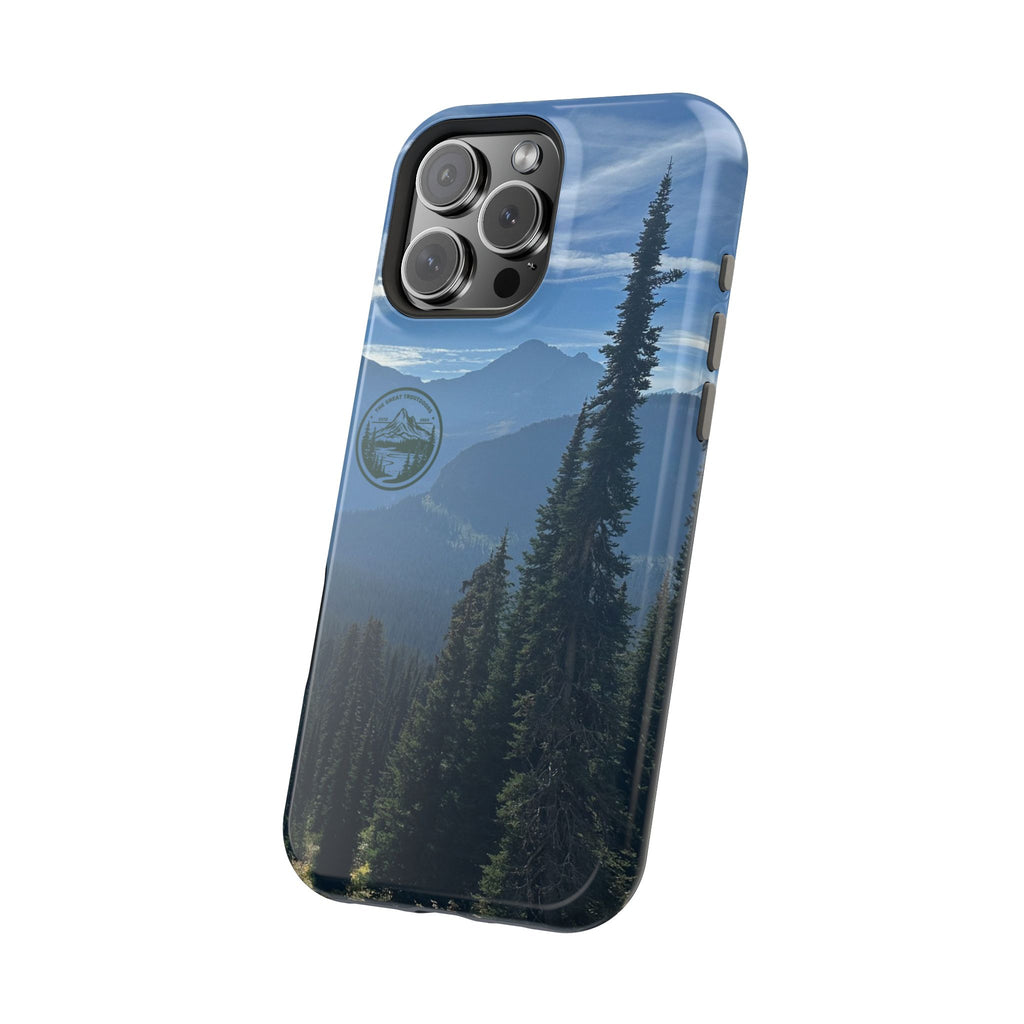 MagSafe Durable Shockproof iPhone Case --- Glacier Mountain Pine