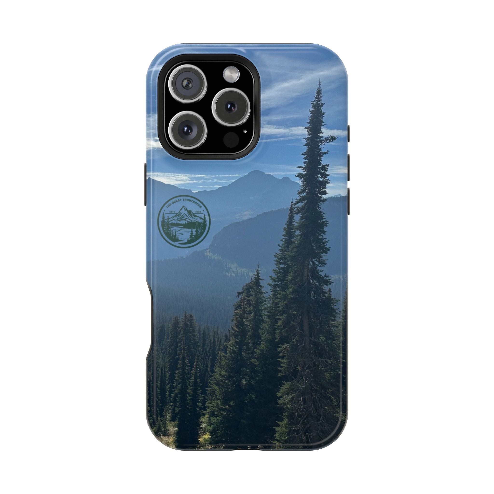 MagSafe Durable Shockproof iPhone Case --- Glacier Mountain Pine