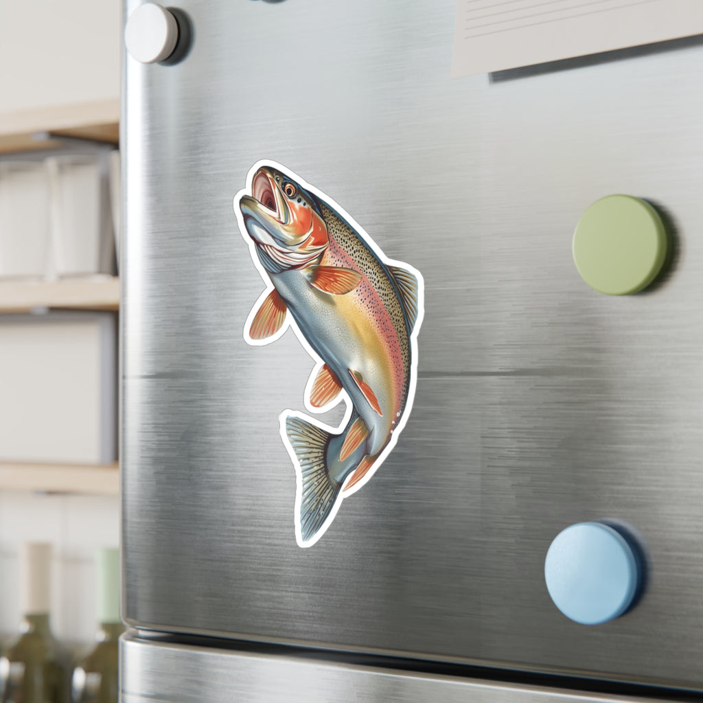 Rising Rainbow Trout Vinyl Decal