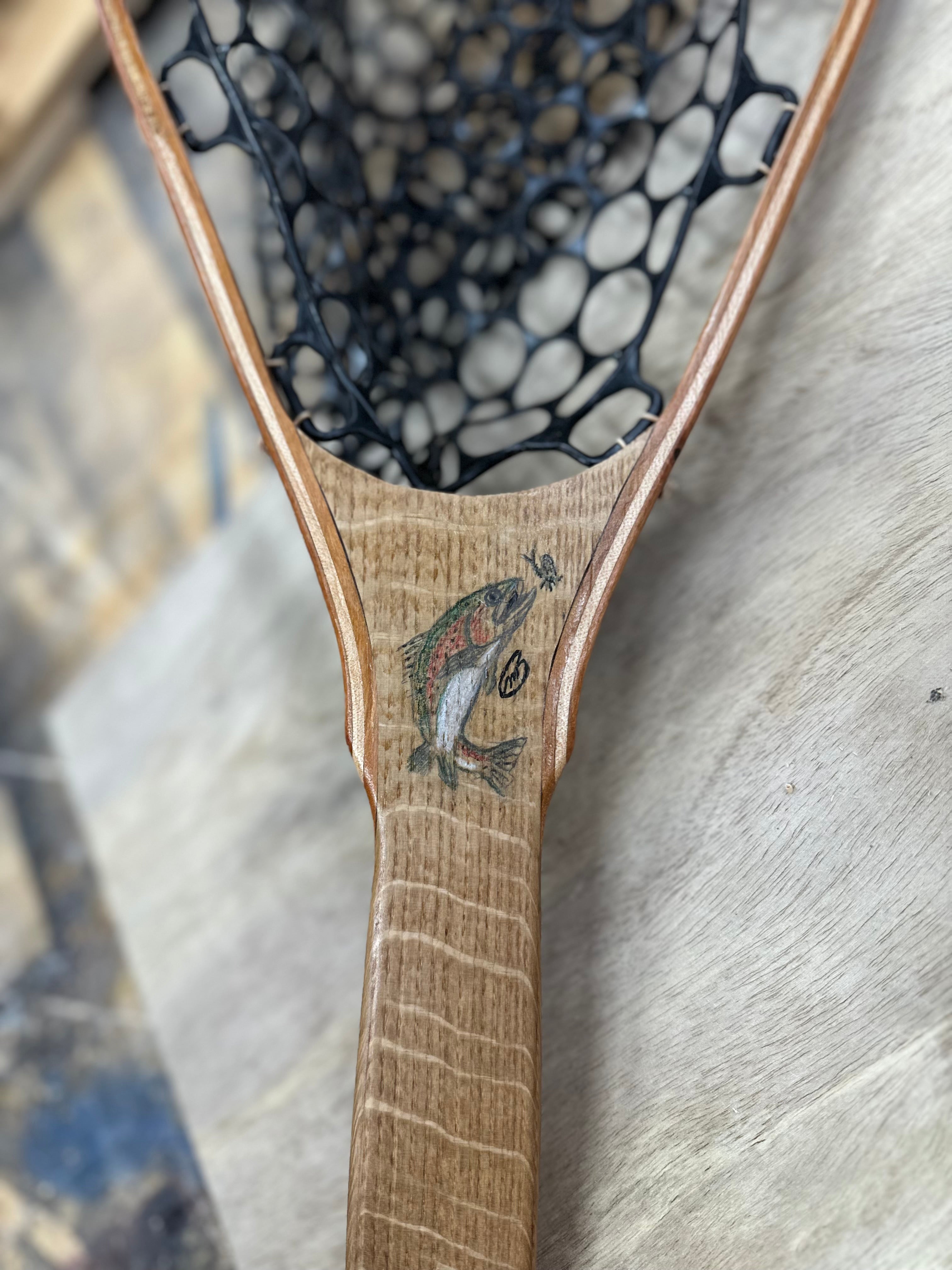 Short Handle Fly Fishing Net