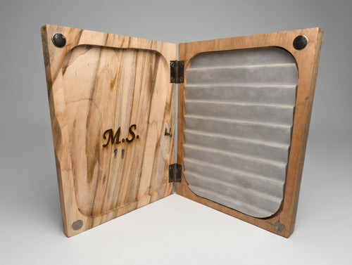 Engraved Wooden Fly Box